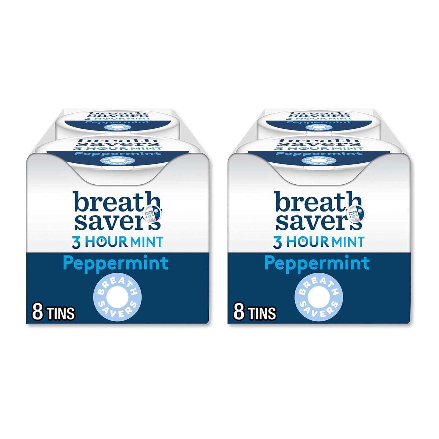 Peppermint Breath Mints Sugar Free 16 Pack (1.27 oz Each) – Freshening Tints for Travel, Office, On-the-Go