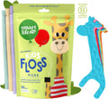 SmartLifeco Eco-Friendly Kids Flossers (200ct) - Dental Floss Picks for Children Made with Straw Wheat, Fluoride & PFA Free, Toothpick Flossing Sticks for Toddler Teeth, No Shred Thread, Mint