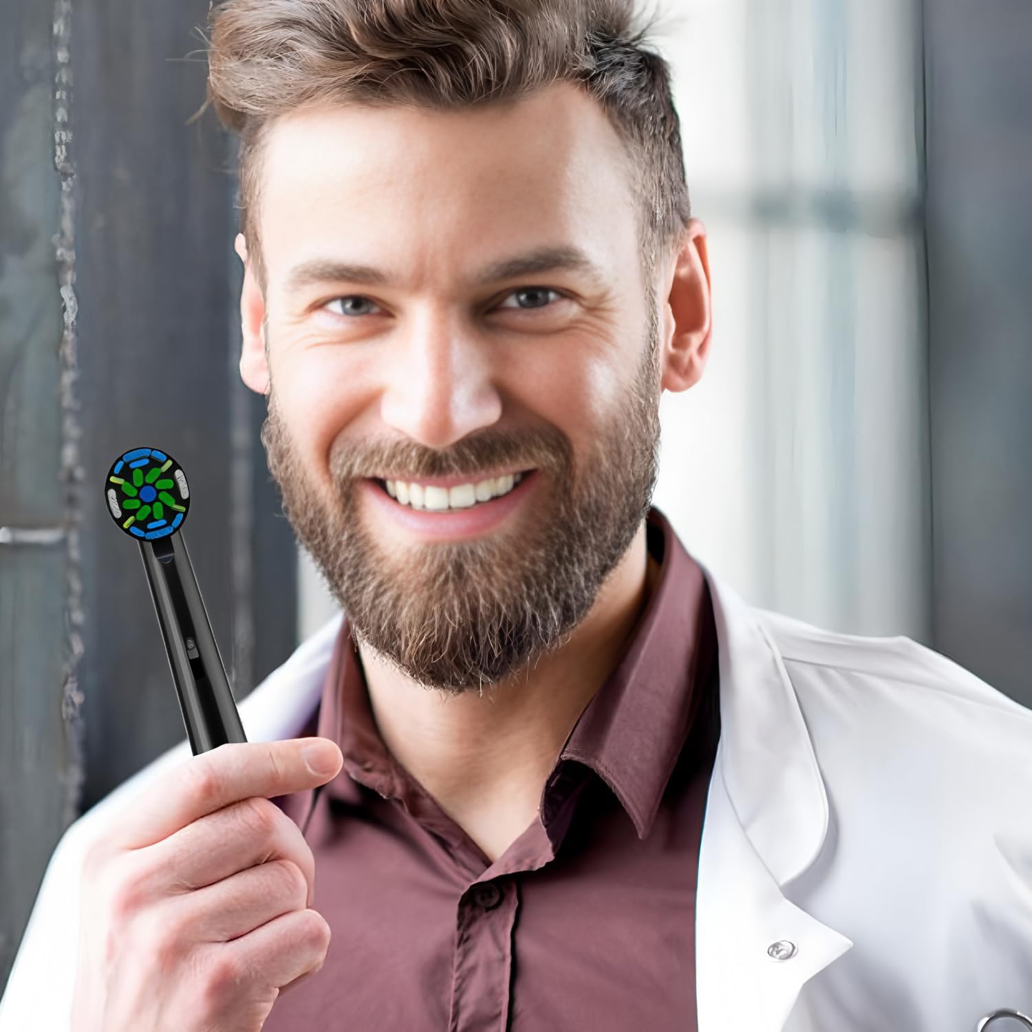 Replacement Heads Compatible with Oral B Braun Electric Toothbrush, Replacement Toothbrush Heads Fit for Oral-b Pro 1000/7500/3000/7000/8000/500, 16 Packs (Black)