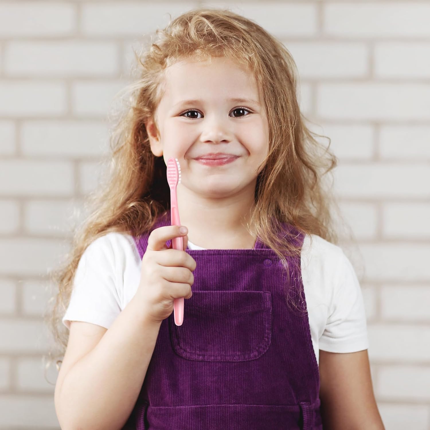 Tessco 1000 Pcs Disposable Toothbrushes Bulk Individually Wrapped Manual Soft Bristle Travel Toothbrushes Single Use Toothbrush for Homeless Hotel Toiletries Camping Office(Pink)