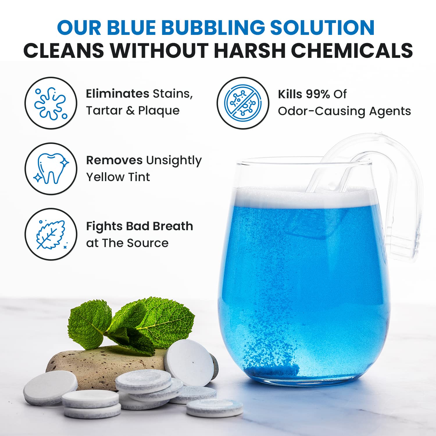 36 units Retainer Cleaner and Denture Cleaning Tablets - Mouthguard Cleaner and Denture Cleaner Tablets Remove Plaque, Odors and Stains from Aligners, Night Guard and Removable Dental Appliances.