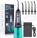 Cordless Water Dental Flosser Teeth Cleaner with Tips Case, INSMART Professional 300ML Tank DIY Mode USB Rechargeable Oral Irrigator for Home and Travel, IPX7 Waterproof 4 Modes Irrigate for Oral Care