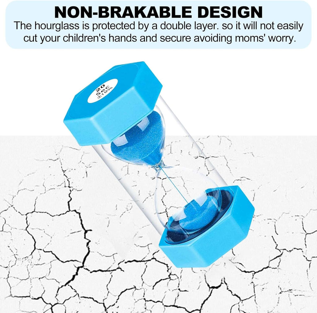 20 Second Sand Timer Hourglass, SuLiao Unbreakable Blue Sandglass 20 Sec, Small Sand Clock 20 Second, Plastic Hour Glass Timer for Kids, Games, Classroom, Kitchen, Decor