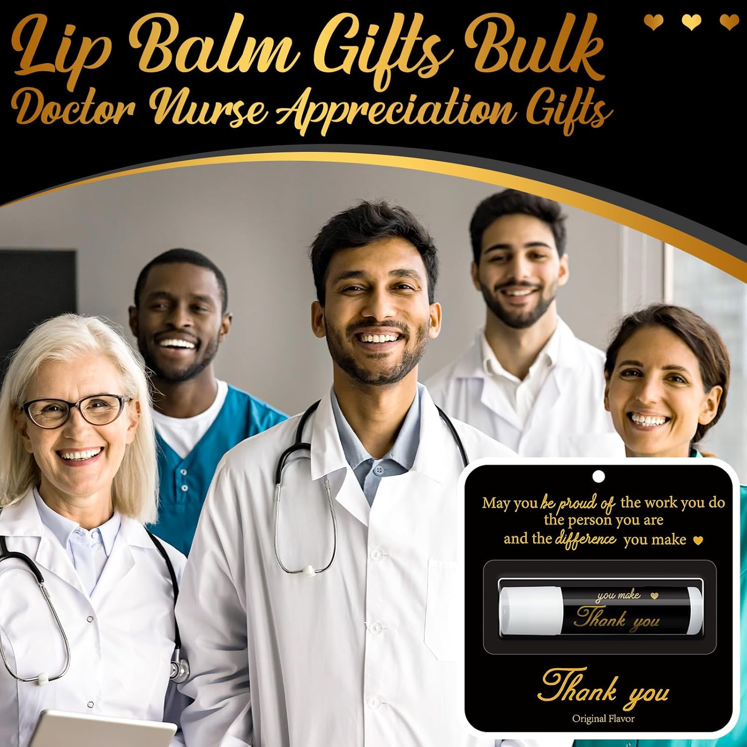 30 Pack Christmas Employee Appreciation Gift Lip Balms Bulk Staff Teacher Team Volunteer Thank You Gift Thanksgiving Christmas Appreciation Party Favor for Women Men(Cool,Black Gold)