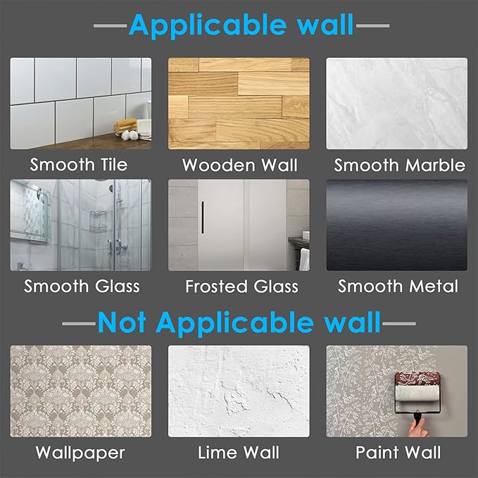 2Pack Toothbrush Holder Wall Mounted with Cover for Bathroom, Toothbrush Storage Organizer for Shower, Self Adhesive Toothbrush Hanger with Toothpaste Clip (Grey)