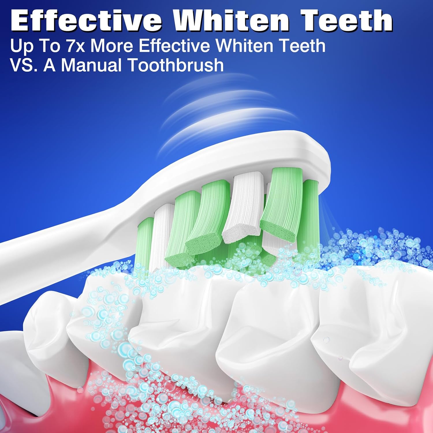 Replacement Heads for Philips Sonicare Toothbrush, Replacement Brush Heads Compatible with Phillips Sonicare Electric Toothbrush, 10-Pack, White