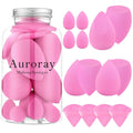 14 Pcs Make up Sponges Beauty Sponges Blender with 4 Pcs Powder Puff and 4 Pcs Mini Makeup Sponge for Foundation,Liquid,Powder,Concealer,Cream(Hot Pink)