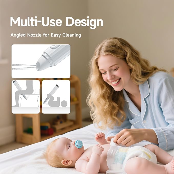 Upgraded Portable Bidet for Travel – Extendable Water Bottle (350–550ml), IPX7 Waterproof, 2 Spray Modes & Water Pressures, Rechargeable (60 Uses), Compact Handheld Hygiene Washer