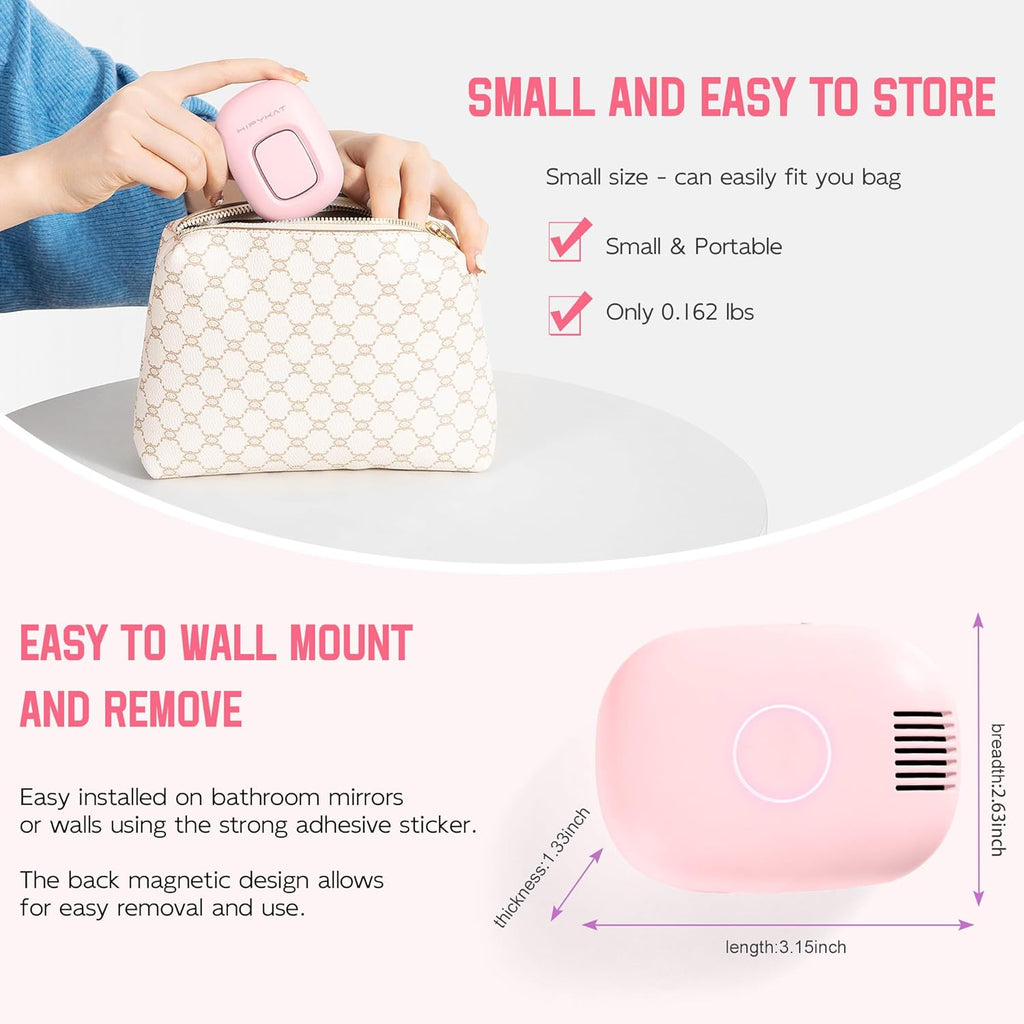 Toothbrush Sanitizeri Case with U V-C Lights, Dryer Heating, Fan Drying - Rechargeable Portable Toothbrush Cover, Magnetic Wall Mount Sterilizeri Box for Home, Travel & Fits All Toothbrushes