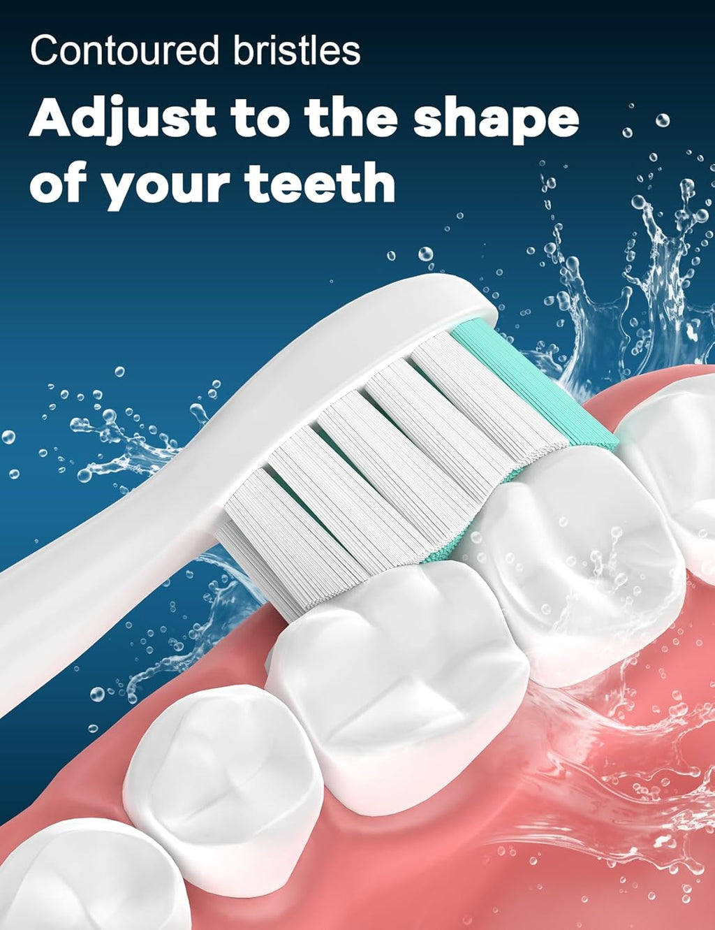 Toothbrush Replacement Heads for Philips Sonicare: Sonic Replacement Heads Compatible with Phillips Electric Toothbrush ProtectiveClean 4100 5100 5300 C2 G2 C1 W, Medium Soft - 8 Pack