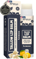 Beef Tallow Lip Balm – Natural Tallow Beeswax Chapstick – Hydrating Moisturizer Grass Fed Bison Tallow Balm Lip Care – Soothes Chapped, Dry Lips, Sensitive Skin – Long Lasting & Vitamin Rich USA-Made