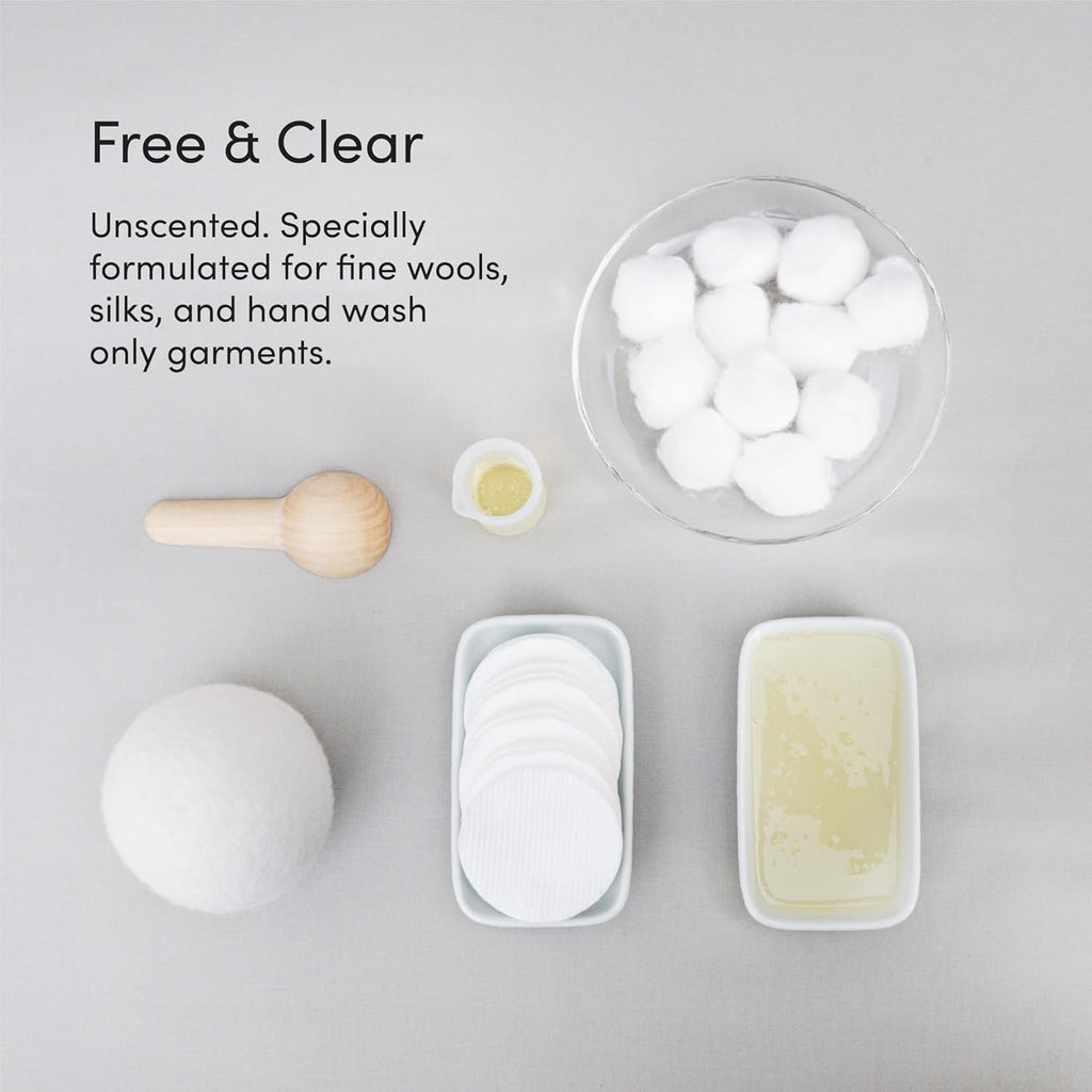 Dirty Labs | Hand Wash and Delicates | Scent Free | 32 Loads (8.6 fl oz) | Bio Enzyme Liquid Laundry Detergent | For Fine Silks, Wools, Handwash Garments | Hyper-Concentrated | Non Toxic, Biodegradable | Stain & Odor Removal