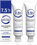 2 PCS 7.5% Hydroxyapatite Toothpaste for Enamel Repair & Sensitivity Relief, Nano Hydroxyapatite Toothpaste - Fluoride-Free Formula, Gentle and Effective Formula, Fresh Breath (2 x 120g)