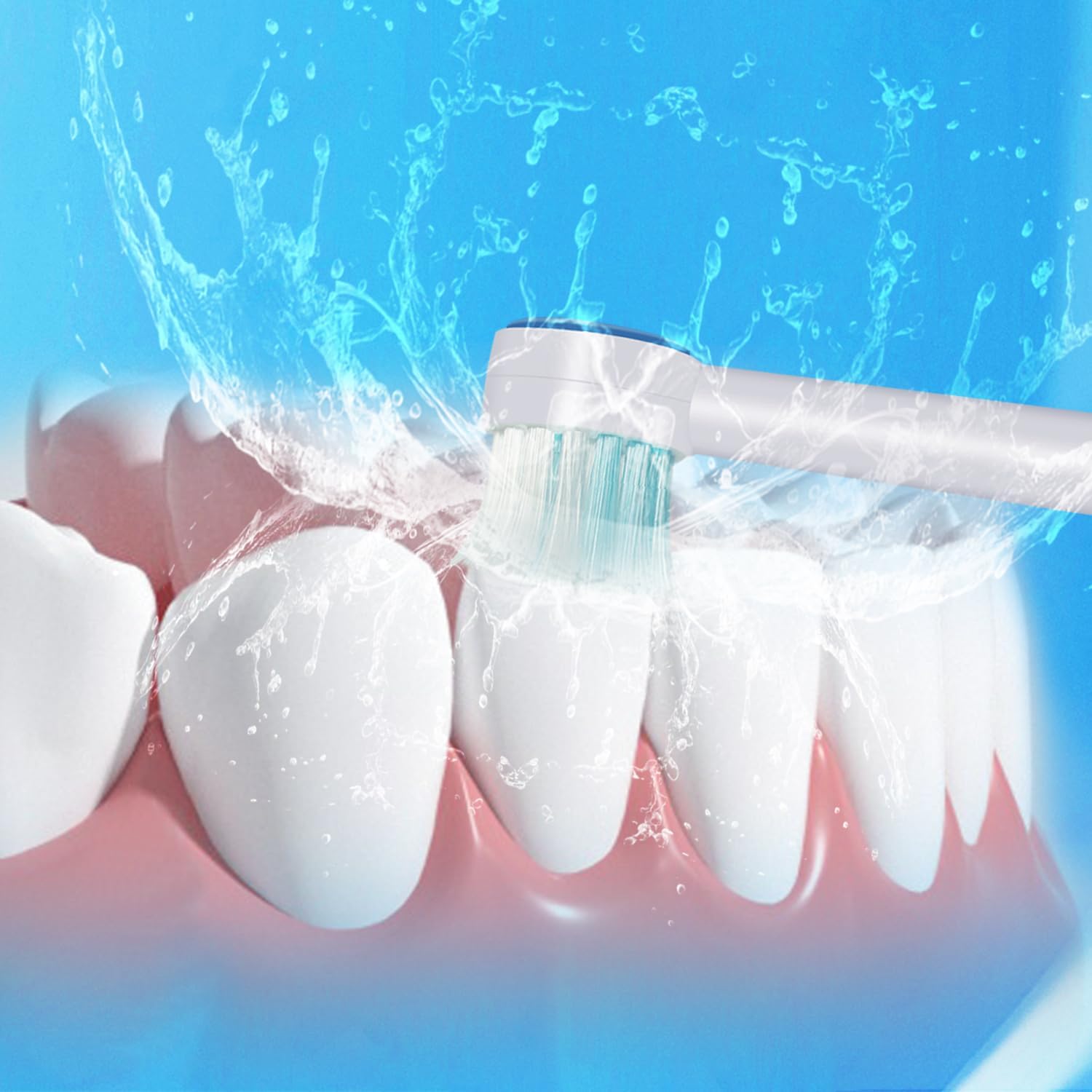 Replacement Tips for Waterpik Aquarius Water Flosser Waterpik Toothbrush Replacement Heads Toothbrush and Oral Irrigators (6 Brush Head Tips)