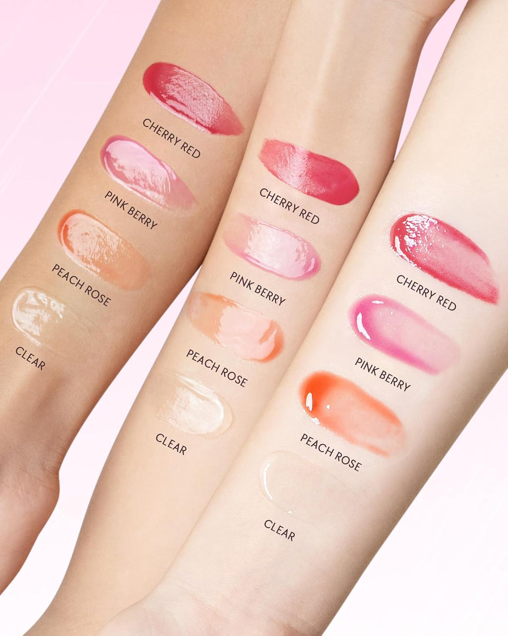 Hydrating Brightening Lip Serum, Smooth Tinted Lip Stain, Plumping Lip Gloss with Polypeptide Squalane, Moisturizing Balms, Brighten Dark Lips, Korean Beauty Makeup (04 Pink Berry)