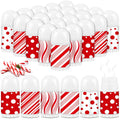 50 Pcs Christmas Lip Balm Bulk Mini Candy Cane Peppermint Flavor Lip Balms Bulk Christmas Stocking Stuffers Xmas Party Gifts Small Thank You Employee Appreciation Gifts for Women Men (Mixed Candy)