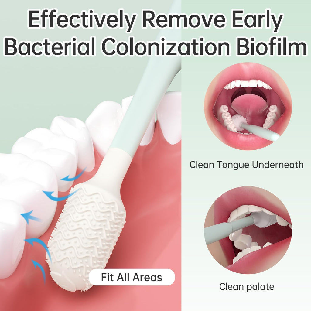 Oral Mucosal Cleaner|Silicon Oral Care Cleaner|Gum Massager with Air Bag(1 pc)