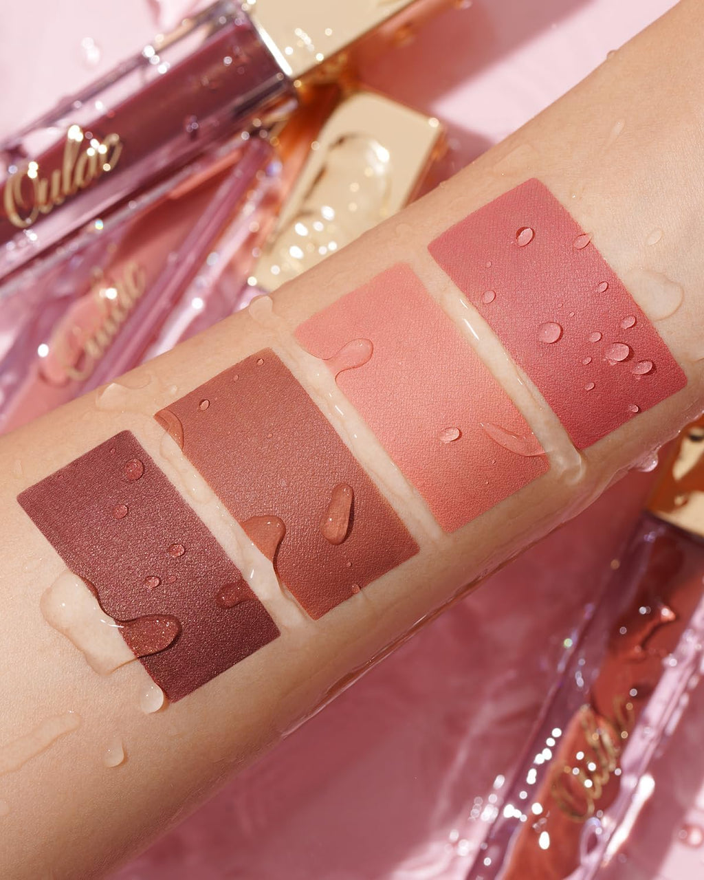 Oulac Matte Liquid Lipstick 2 PCS Set, Long Lasting Lipstick Waterproof Lip Stain, No Transfer, Creamy High Pigmented Formula with Rose Oil, Vegan [M11+M12]