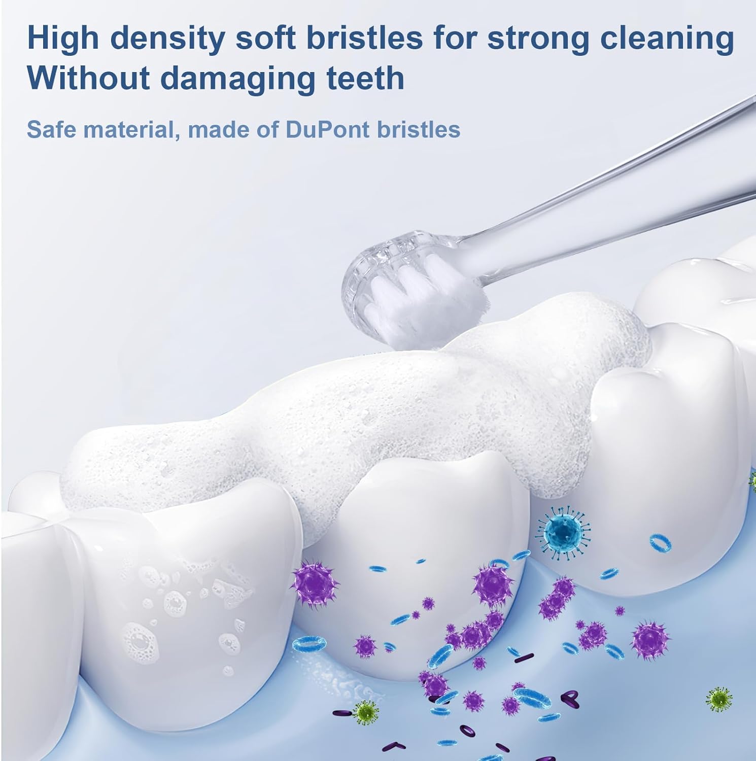 Baby Toothbrush Heads Compatible with Papablic BabyHandy/Toddler Sonic Electric Toothbrushes, Compatible with Brush-Baby BabySonic/Seago SG902/SG602, 5 Pack (8-18 Month)