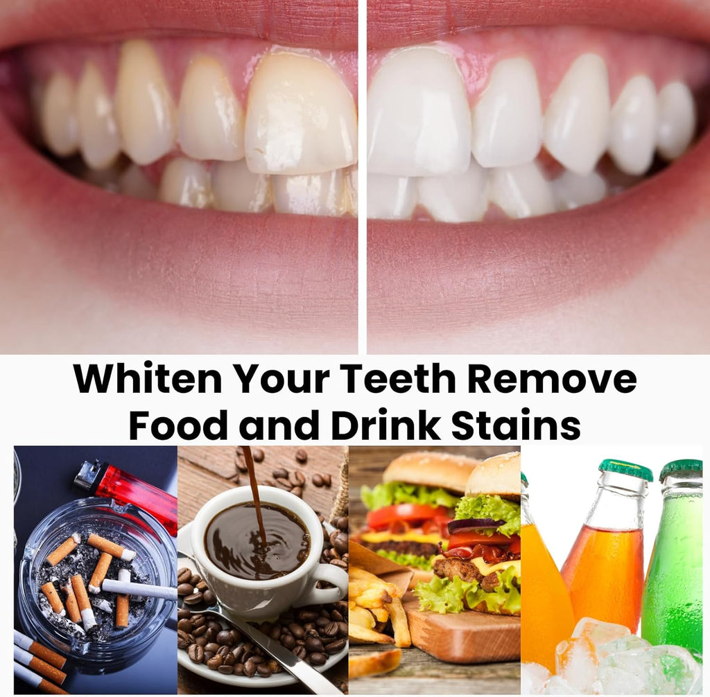 Natural Teeth Whitening Strips – Enamel Safe Gentle Whitening for Sensitive Teeth, Vegan-Friendly White Strips Without Peroxide or Bleach, 14-Day Treatment with 28 Count Supply