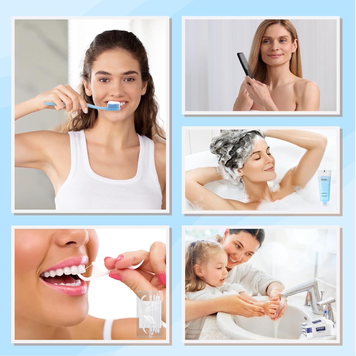 100 Kits Basic Toiletry Kits Homeless Personal Hygiene Kit Bulk Homeless Care Package Supplies Travel Toiletry Kit Homeless Hygiene Kit Bulk for Men Women Disposable Toiletry Kit(10-IN-1)