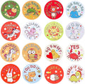 1000 PCS Cartoon Animal Stickers for Kids,Reward Stickers for Kid Teacher Classroom School Home Office (1 Inch / 2 Rolls)