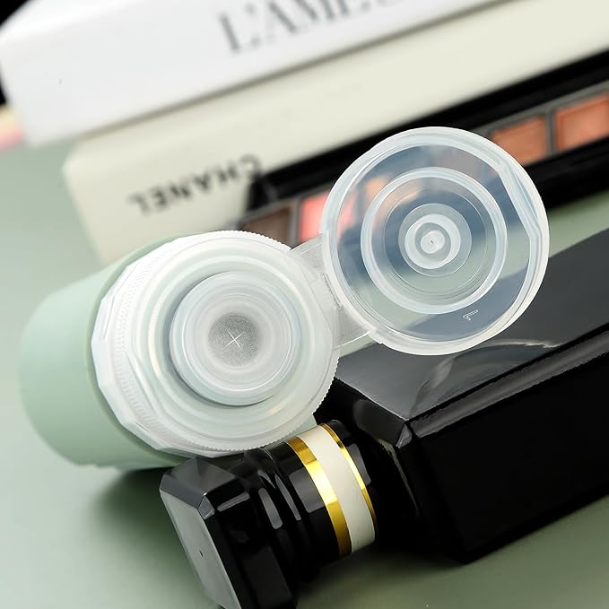 Travel Bottles for Toiletries, Tsa Approved 3oz Travel Size Containers BPA Free Leak Proof Refillable Liquid Silicone Squeezable Travel Accessories for Shampoo Conditioner Lotion (4 Pack)…