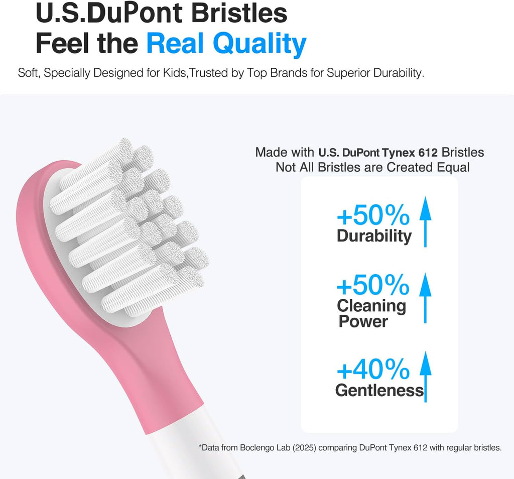 Kids Toothbrush Heads for Philips Sonicare Kids Replacement Heads, for Phillips Sonic Care Kid Small Brush HX6032/94, HX6340,HX6350,HX6320,Soft Compact Brush Head for 3-7 Child,6 Pcs Pink