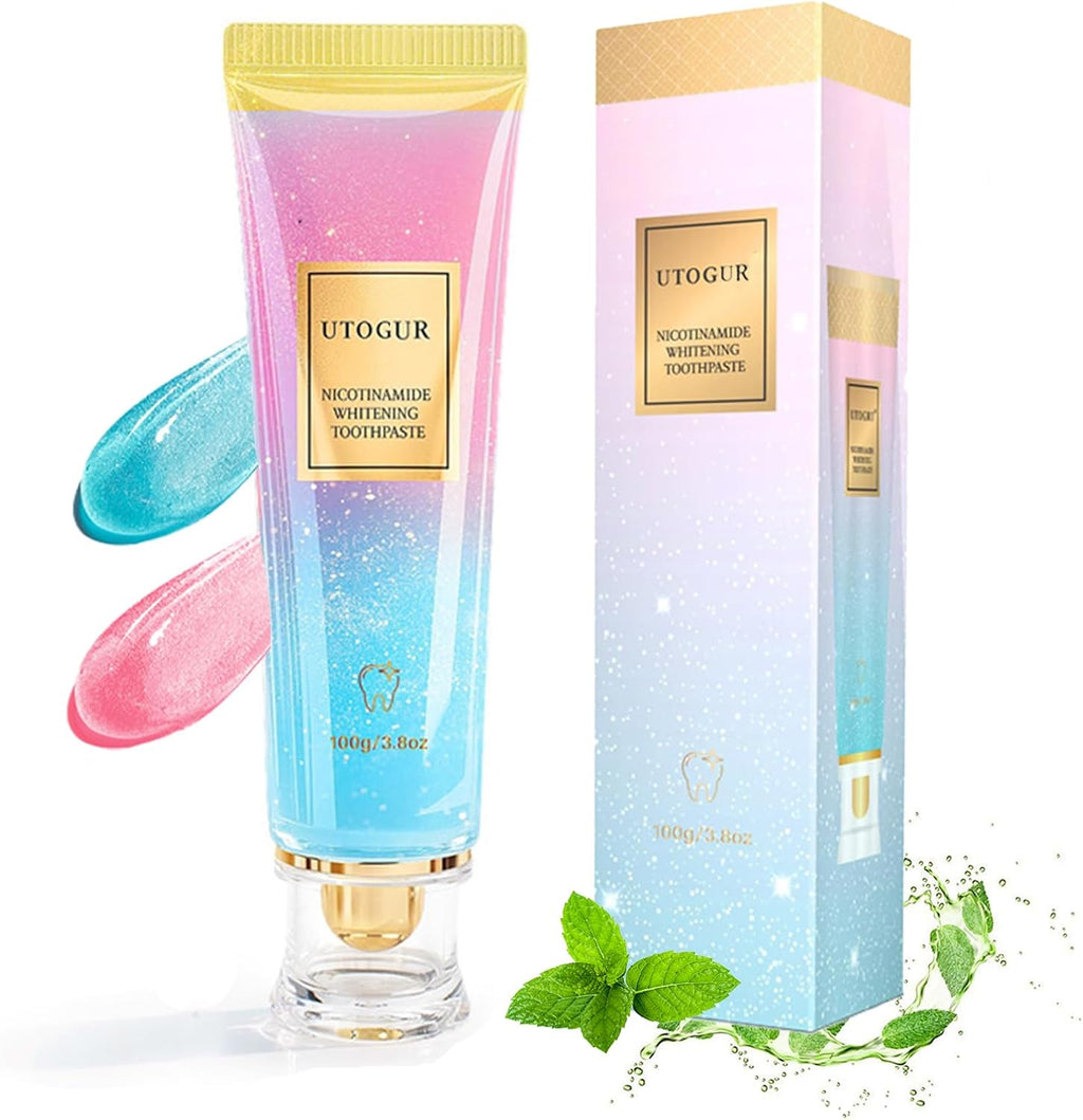 Probiotic Whitening Toothpaste, Utogur Toothpaste, Niacinamide Whitening Toothpastes, Effectively Whitens Teeth, Natural Gentle Remove Tooth Stains (1)