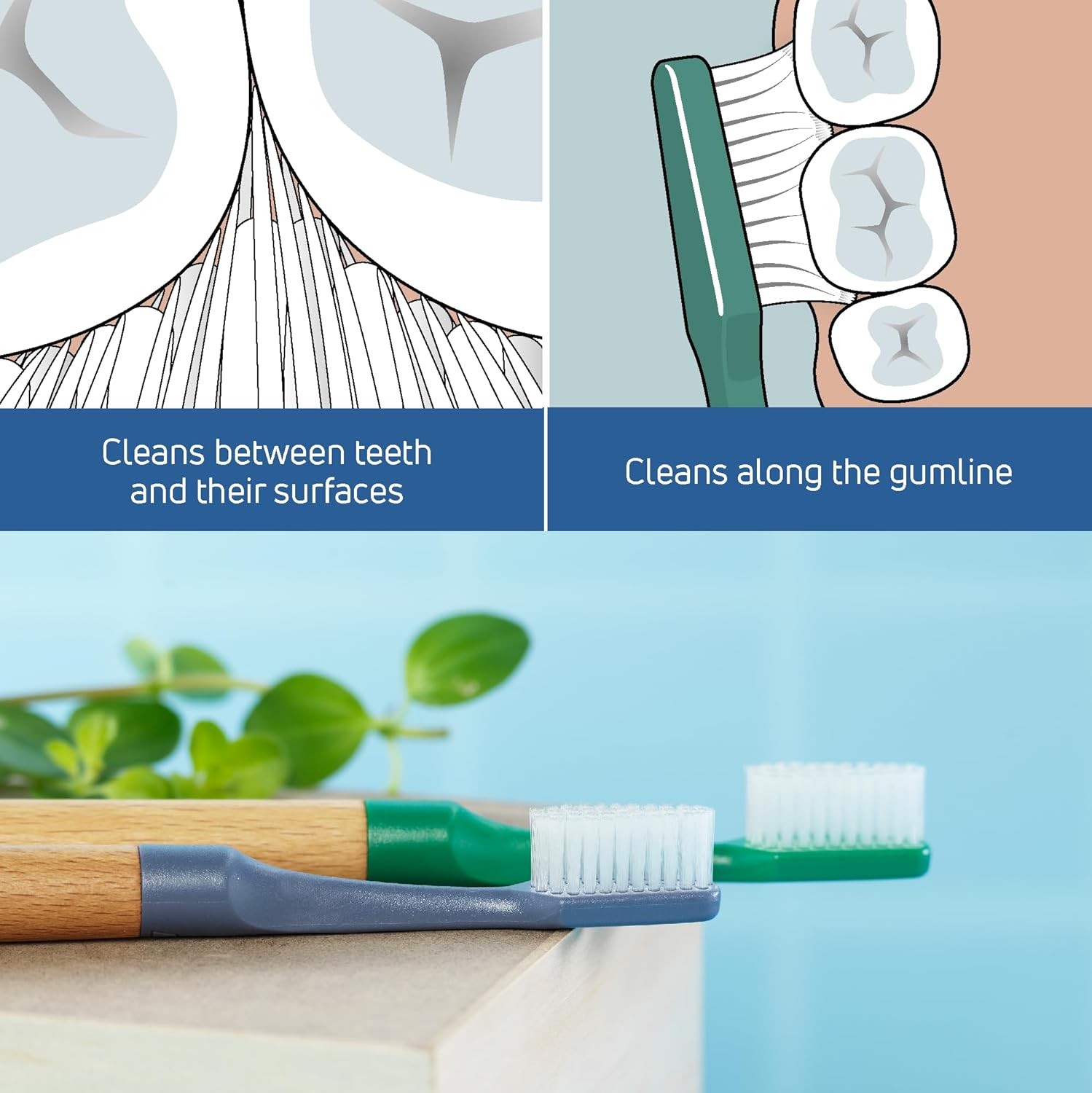 TePe Choice Toothbrush - (3 Replaceable Brush Heads)