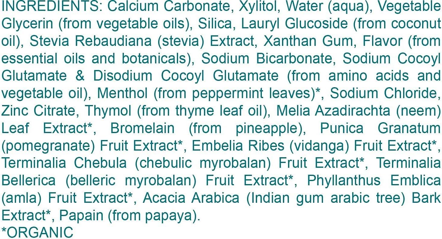 Himalaya Botanique Complete Care Whitening Toothpaste, Simply Peppermint, Fluoride Free for a Clean Mouth, Whiter Teeth and Fresh Breath, 5.29 oz, 4 Pack