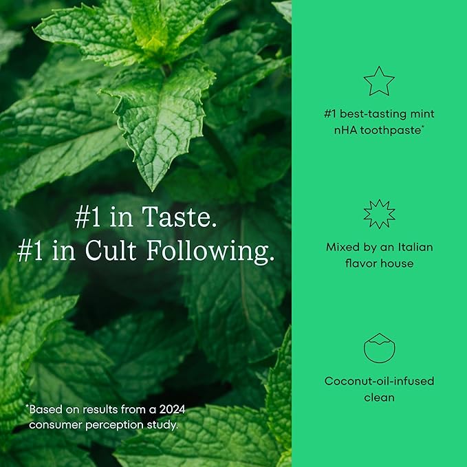 COCOLAB Cocoshine Whitening Toothpaste, Delightful Mint Flavor, Dentist-Designed Oral Care with nHA, Non-Fluoride, Vegan, Recyclable Tube, Coconut-Oil Infused, 4 oz