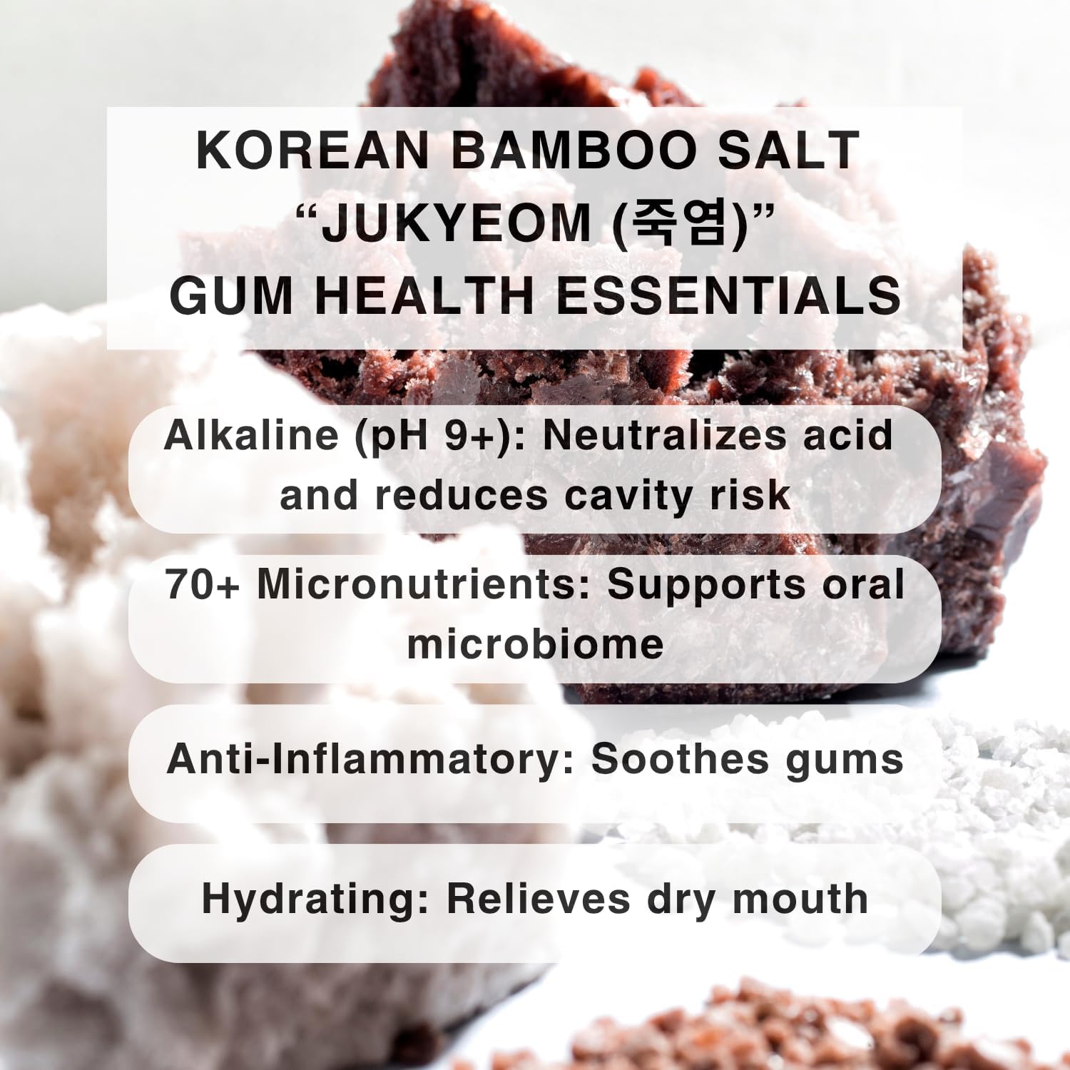 Bamboo Salt Toothpaste with nHA | Fluoride Free, Nano Hydroxyapatite, Remineralizing, Sensitive Teeth, Whitening - Dentist Recommended Oral Care - Pepperming & Pine Flavor, 3 Fl Oz 1 Pk