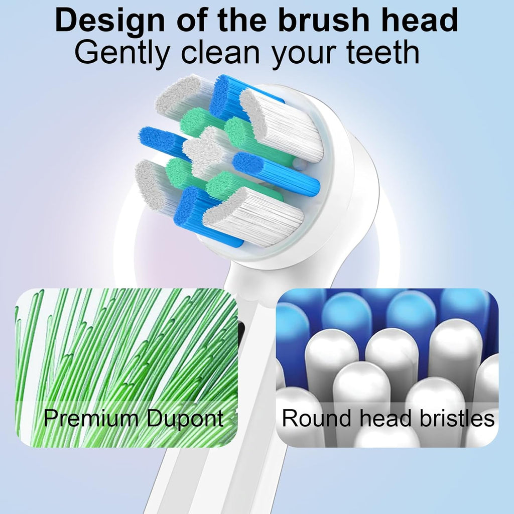 8pcs iO Replacement Heads Compatible with Oral B iO 2/3/4/5/6/7/8/9/10 Series Electric Toothbrush,IO Toothbrush Heads Compatible with Oral B iO,Medium-Hard bristles Care for Your Teeth