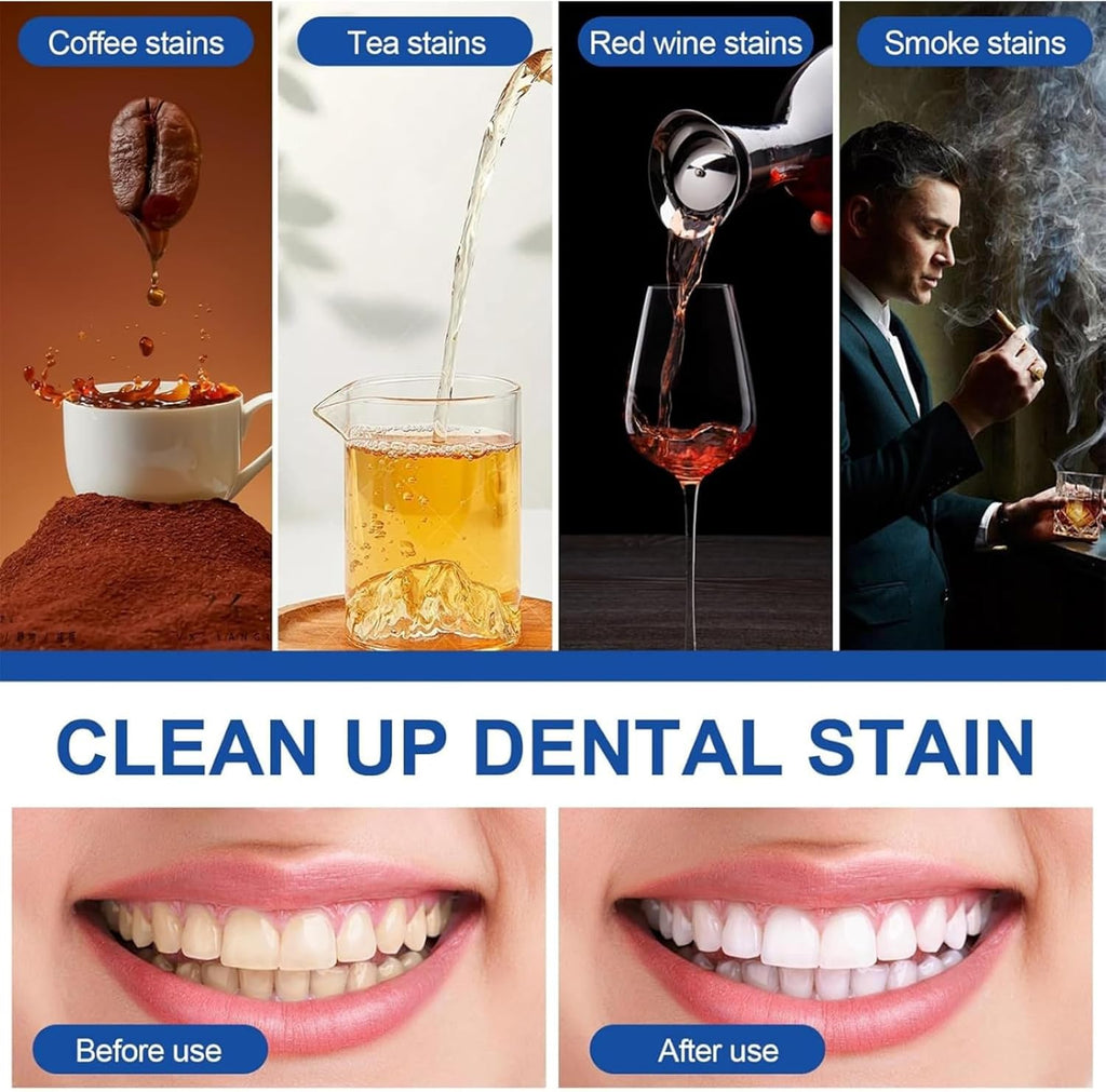 Teeth Whitening Pen - (6 Pack) Professionally Stain Removal Teeth Whitening Gel Formula,No Sensitivity, Enamel Safe, Travel-Friendly Teeth Whitening Gel Pen, Gentle Formula （Transparent）