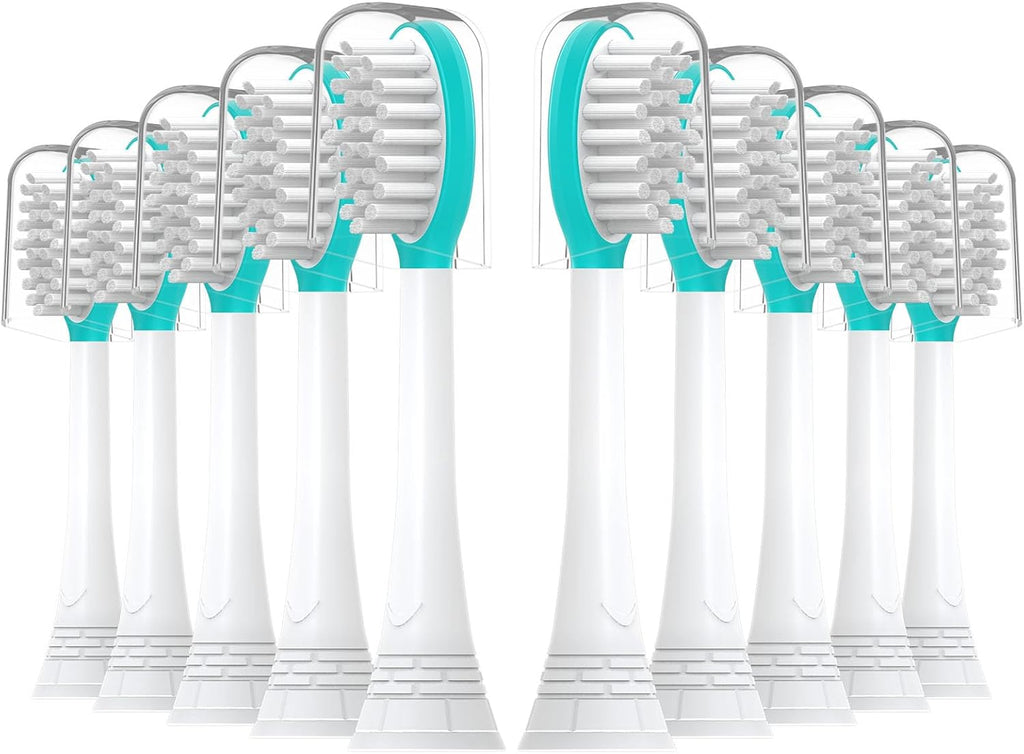 Kids Replacement Toothbrush Heads 10 Pack for Philips Sonicare Electric Toothbrush Soft Brush Head for Child 7+ for Boy Girl,Blue