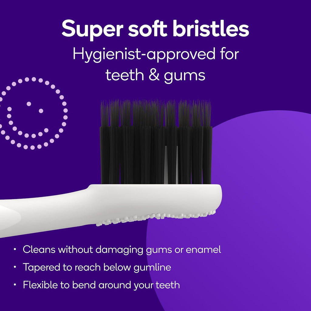 BURST Emergency Replacement Heads for Original Sonic Electric Toothbrush (White /2 Pack) | Ultra Soft Bristles for a Fresh Start After Sickness | Deep Clean, Stain & Plaque Removal