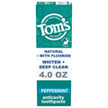 Tom’s of Maine Whiten Plus Deep Clean Whitening Toothpaste, Natural Whitening Toothpaste with Plant-Based Cleansers, Enamel Safe Formula, Whitens Without Causing Sensitivity, Peppermint, 4.0 oz
