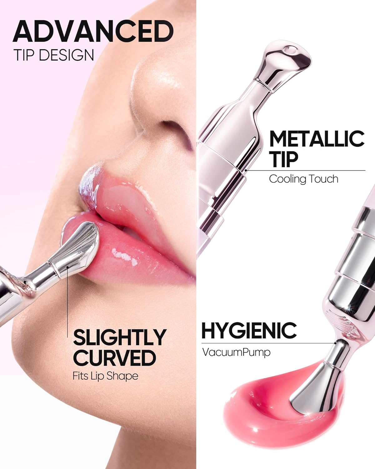 Hydrating Brightening Lip Serum, Smooth Tinted Lip Stain, Plumping Lip Gloss with Polypeptide Squalane, Moisturizing Balms, Brighten Dark Lips, Korean Beauty Makeup (00 Clear)