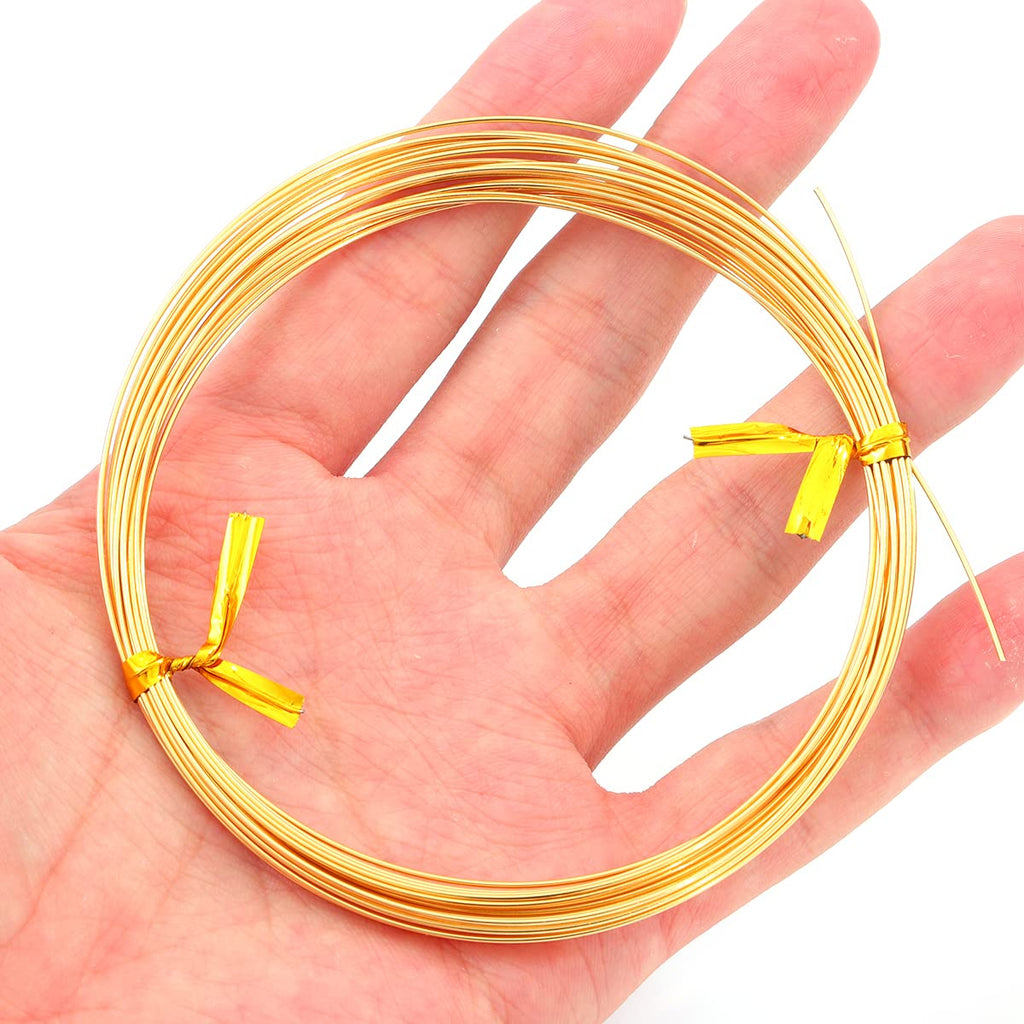 18K Gold Plated Wire 0.7mm 5 Meters Bead Cord for Bracelet Necklace Charm Beading Jewelry Making Findings