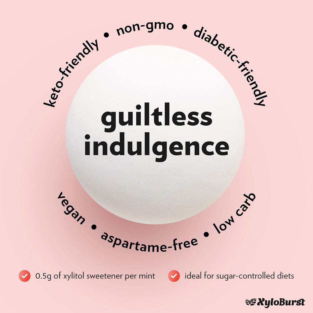 Xylitol Mints | Sugar Free Breath Mints for Oral Health | Gluten Free, Vegan, Keto Friendly | Aspartame Free | Cinnamon | 1000 Count Bag