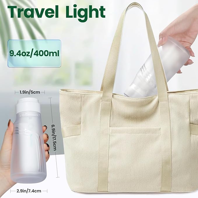 400ML Portable Bidet for Travel/Toilet, Electric Peri Bottle with 3 Spray Modes & IPX7 Waterproof, Rechargeable Handheld Bidet Sprayer for Women, Men, and Baby Care