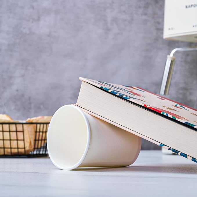 210 Count 12 oz Coffee Cups, White Paper Cups 12 oz for Water Juice or Tea, Perfect for Office Home Party