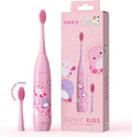 ORDO Squishmallows Toothbrush, Sonic Battery Toothbrushes for Kids, Soft Bristles, Extra Brush Head Inc, Gift for Kids Aged 4 Years and Up, Battery Included, Auggie