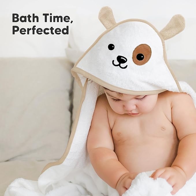 KeaBabies Hooded Baby Towel for Newborn - Viscose Derived from Bamboo Large Baby Bath Towels with Hood for Boys, Girls, Toddler, Extra Absorbent & Soft Newborn Bath Essentials (Bunny, Regular)
