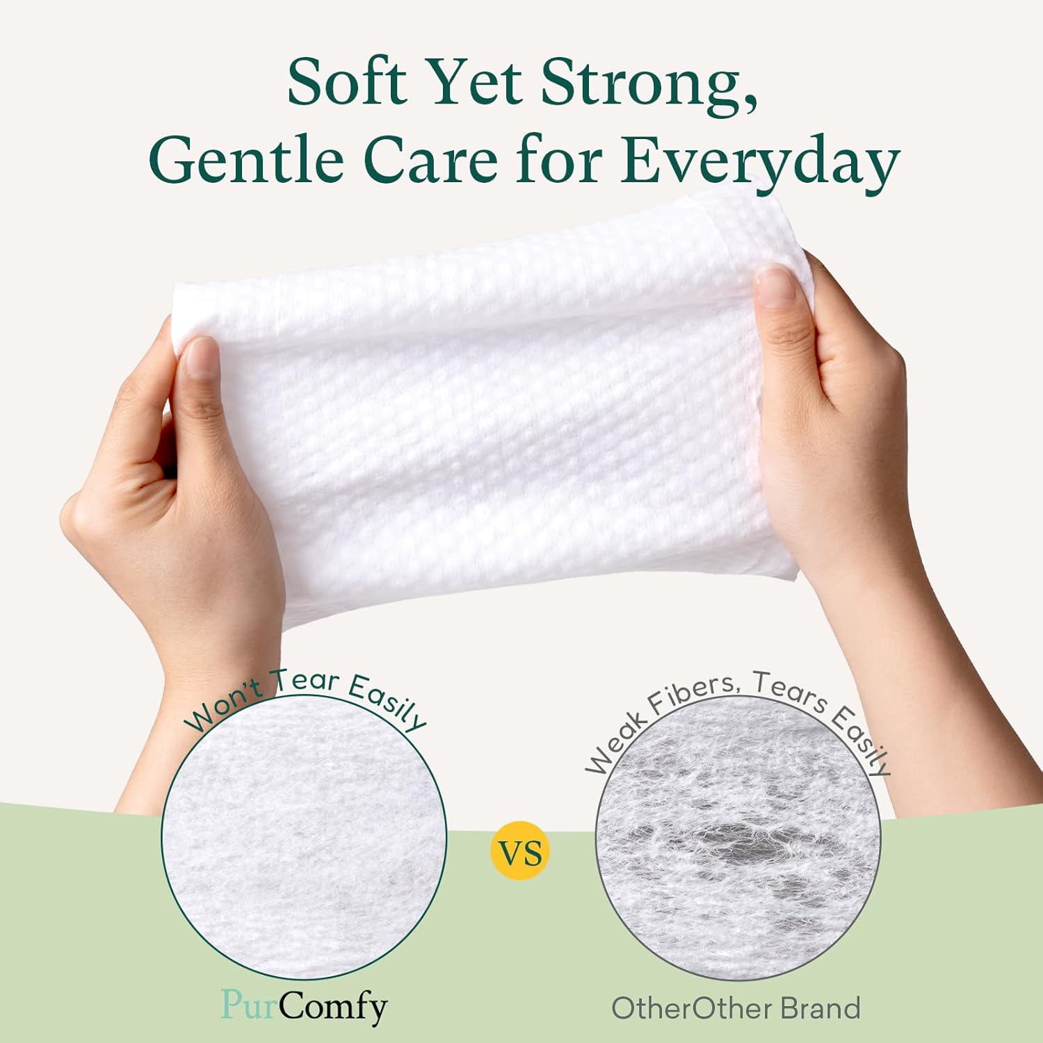 PurComfy Baby Wipes Unscented, 4 Flip-Top Packs + 4 Travel Pack 99.9% Water Wipes with Plant Based, Hypoallergenic for Sensitive Newborn Skin, Total 272 Count Wet Wipes