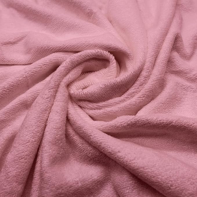 Baby Towels with Hood - Soft, Absorbent Viscose Made of Bamboo, Extra Large 35 x 35 Inches, for Newborns, Infants, Boys and Girls, Mauve Rose