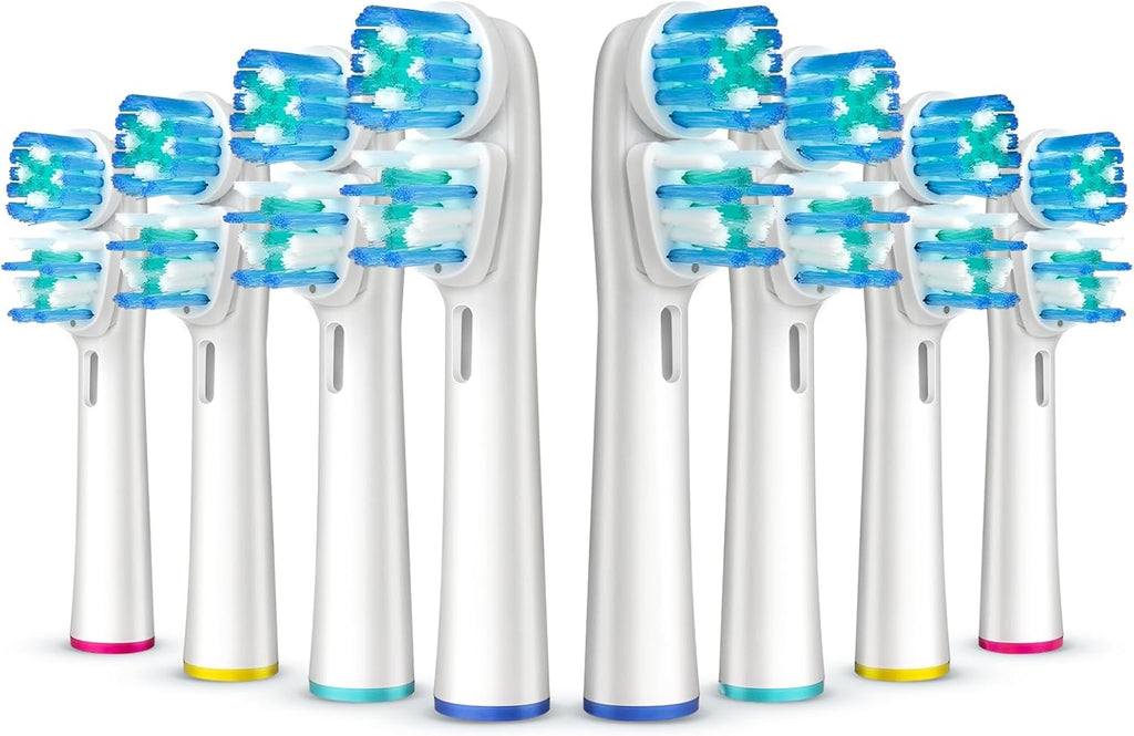 8 Pcs Double Heads Replacement Toothbrush Heads Compatible with Oral B Braun,Electric Toothbrush Heads Refill for Pro 500/1000/1500/3000/7000/8000/9600