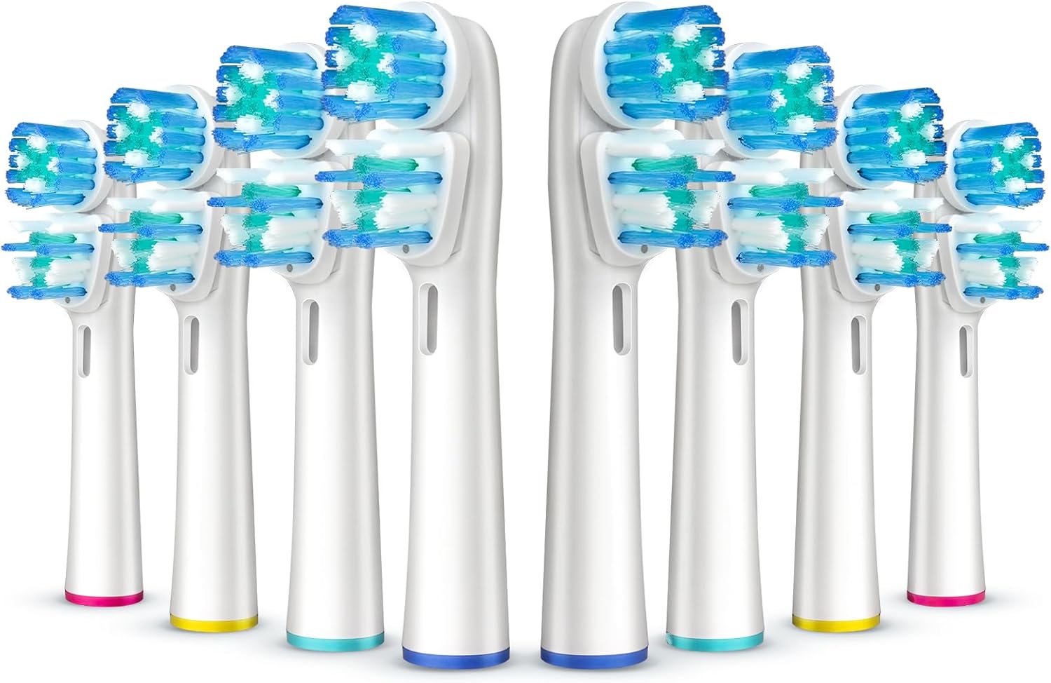 8 Pcs Double Heads Replacement Toothbrush Heads Compatible with Oral B Braun,Electric Toothbrush Heads Refill for Pro 500/1000/1500/3000/7000/8000/9600