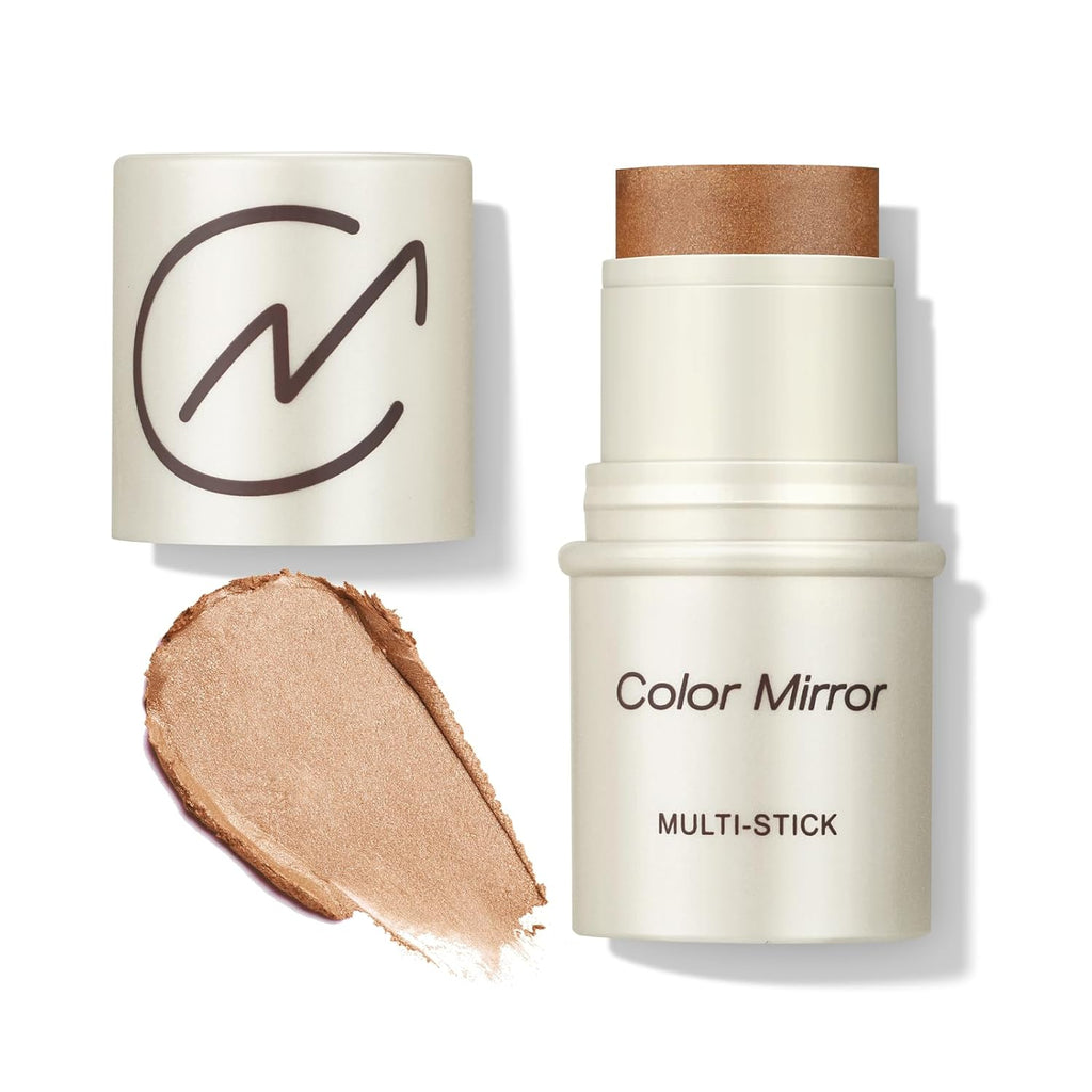 Multi-Use Makeup Stick - Blush, Lipstick, Eyeshadow & Highlighter For All Skin, Buildable Color, Long-Lasting, Lightweight, Natural Soft Finish(04 Almond Shimmer), 0.158 oz